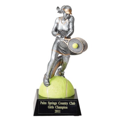 Resin Female Tennis Trophy