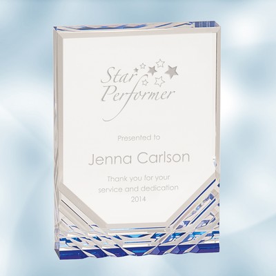 Blue Jewel Mirage Acrylic Award (Small)