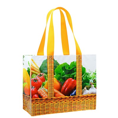 Top-Quality Laminated Woven Reusable Grocery Bag 15"x13"x8"