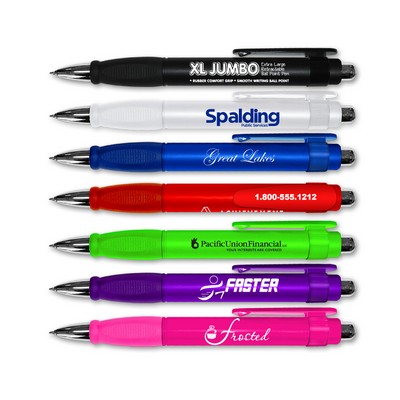 Liqui-Mark® XL Jumbo Retractable Pen w/Rubber Grip