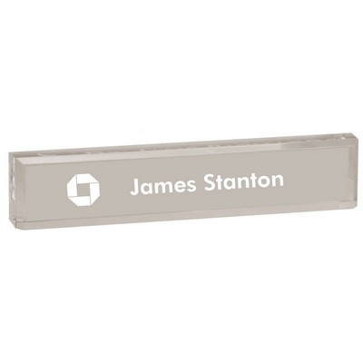 Acrylic Name Bar, Laser Engraved, 2" x 8" x 1"