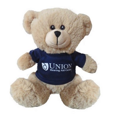 10" Bailey Tan Bear Stuffed Animal w/ T-shirt (10")