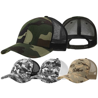 Cotton Camo Trucker Cap