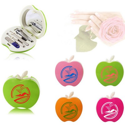 Apple Shaped Cosmetic Hygiene Set (4 Tools)