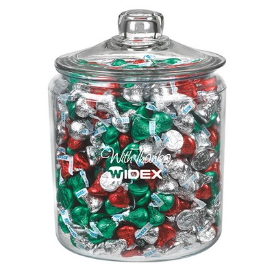 Gallon Glass Jar - Hershey's® Holiday Kisses®