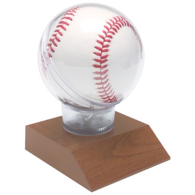 4.5" x 4.5" - Wood Display Stands - Baseball