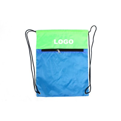 Two-Tone Custom Drawstring Bag