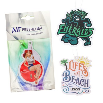 Paper Air Fresheners Custom Shape w/Stock Card