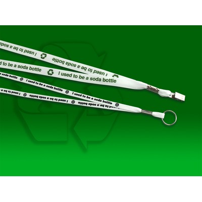 3/4" Certified Recycled screen print Lanyard