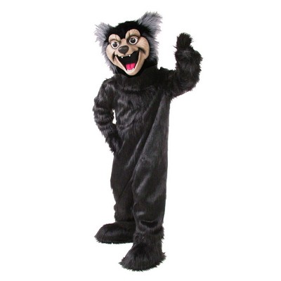 Black Wolf Mascot Costume