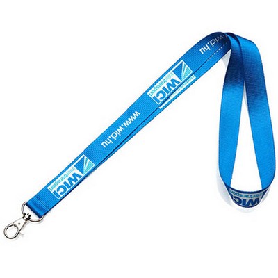 1/2" Wide Polyester Lanyards w/ Metal Swivel Hook