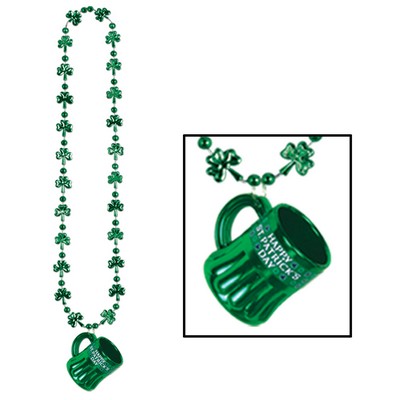 Shamrock Beads w/ Happy St. Pat's Mug