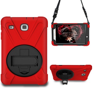 Kidder Galaxy Tab A 10.1 360 degree Rotating Case (Red)