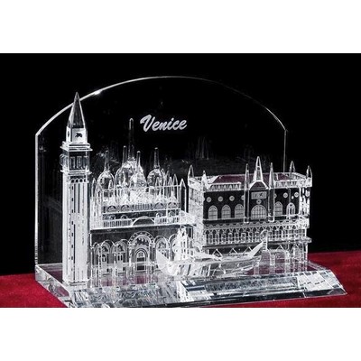 Crystal Venice Cityscape Award w/Customization