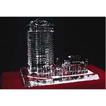 Custom Crystal High-Rise Building Sculpture