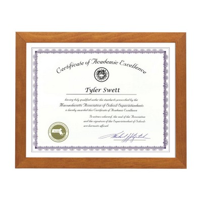 Towcester Certificate Holder - Walnut 8½"x11"