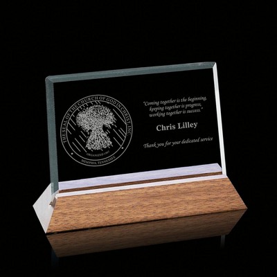 Esten Award - Starfire/Walnut 5"x7" Horizontal