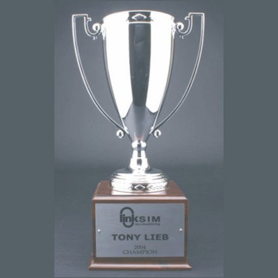 18 1/2" Silver Plated Trophy Cup