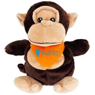 10" Monkey Hand Puppet with Sound