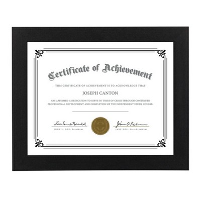 Dodge Certificate Frame - Black 8½"x11"