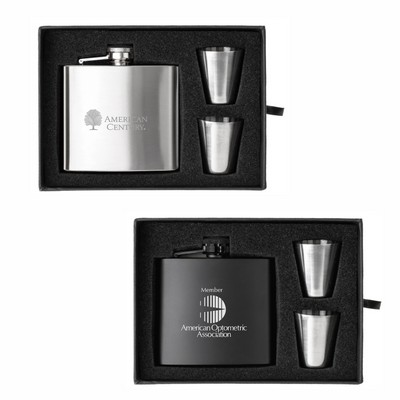 The Duncan Flask and Shot Glass Gift Set