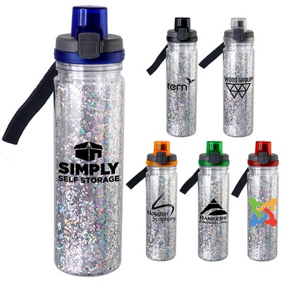 Locking 18 oz. Confetti Bottle