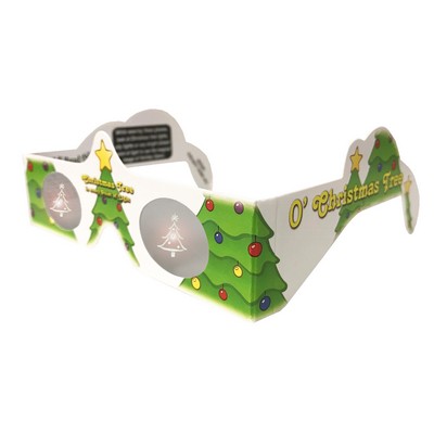 3D Glasses, CHRISTMAS TREE, Holiday Specs - STOCK