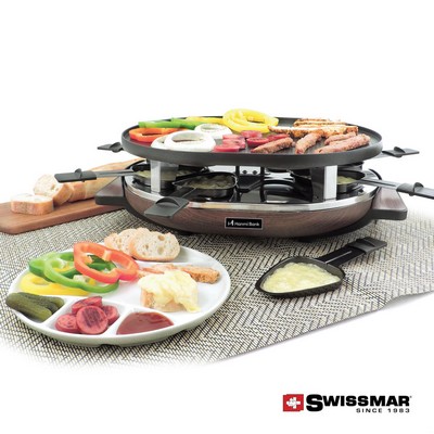 Swissmar® Matterhorn Raclette 8 Person Party Grill - Wood Base