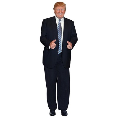 Donald Trump Blue Tie Cardboard Cutout Stand Up| Standee Picture Poster Photo Print