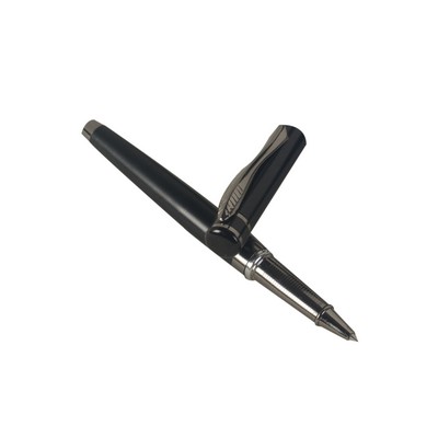 Twist & Write Ball Point Pen with Matte Silver Engraving