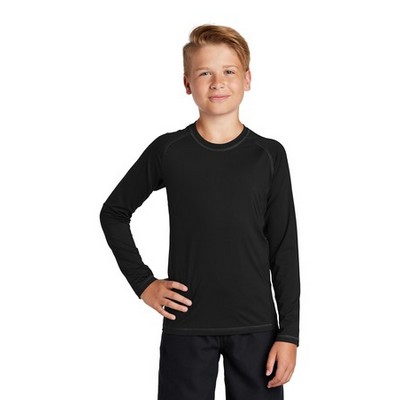 Sport-Tek® Youth Long Sleeve Rashguard Tee