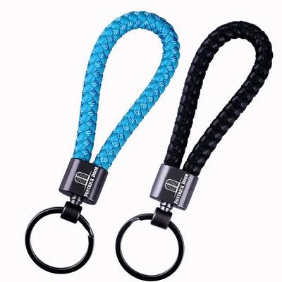 Braided Woven Rope Keychain (Shorter Prod Time)