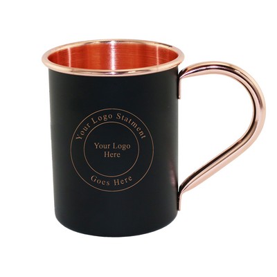 14 Oz. Black Coated Moscow Mule Mug