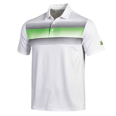 Men's Sublimation Polo Shirt w/Chest Stripes