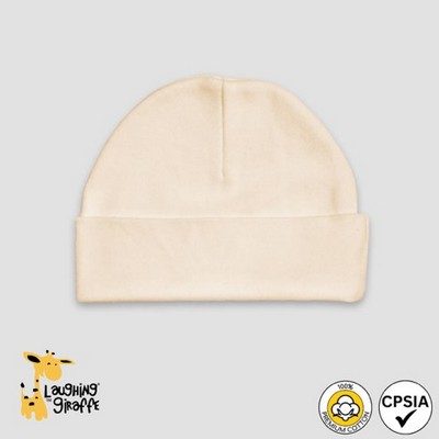 Baby Beanie Hats - Natural - Premium 100% Cotton - Laughing Giraffe®