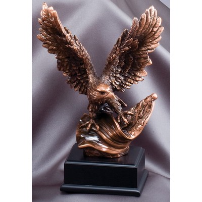 10" Bronze Electroplated American Eagle Trophy