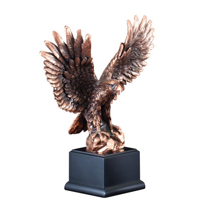 4¾" Bronze Electroplated American Eagle on Rock Trophy