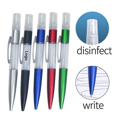 2 in 1 Hand Sanitizer Ballpoint Pen With Spray Bottle