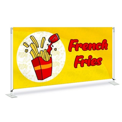 French Fries Pre Printed Fabric Barrier 60" x 36" x 13.5 - Yellow