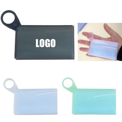 Foldable Silicone Face Mask Storage Pouch Holder