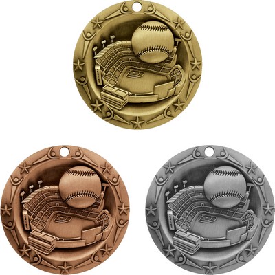 Stock World Class Sports & Academic Medals - Baseball