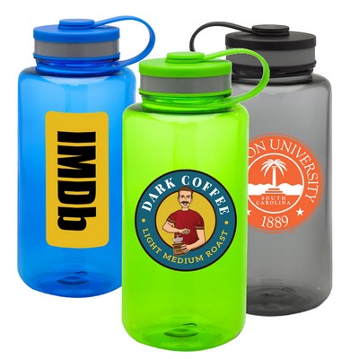 Wide Mouth Sports Bottles -38 Oz. Water Bottle w/ Custom Logo