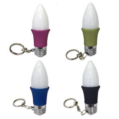 Light Bulb Shape LED Keychain