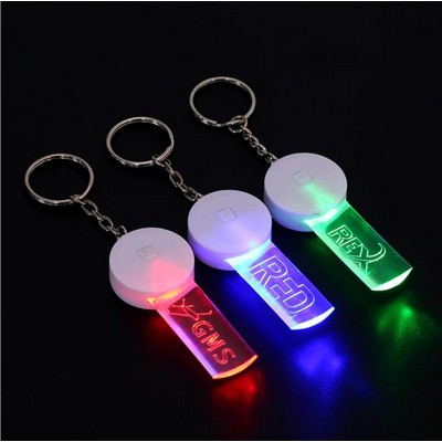 Acrylic Light LED Keychain