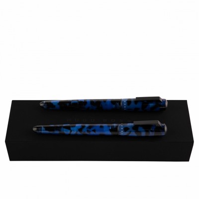 Set Pure Acrylic Blue (rollerball pen & fountain pen)