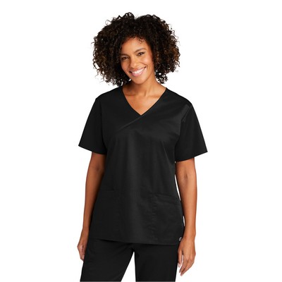 WonderWink® Women's WorkFlex™ Mock Wrap Top