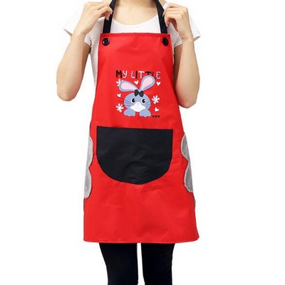 Water-Proof Oil Proof Kitchen Apron w/Hand Wipe