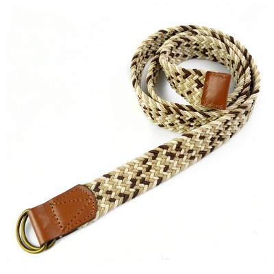 Customized New Woven Elastic Belt Webbing Alloy Buckle Men's Belt