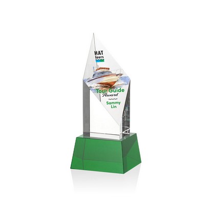 VividPrint™ Award on Base - Vertex/Green 8"