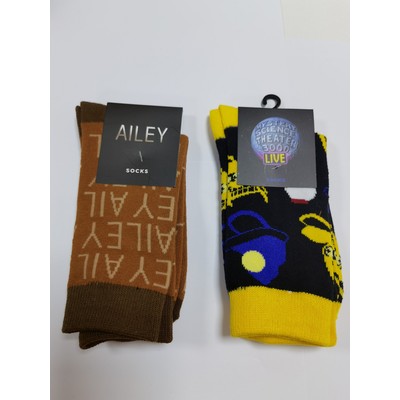 Jacquard Dress Socks with Card Header